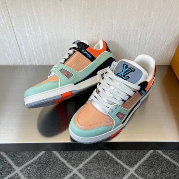 Correct version 💯 original single ruthless goods LV trainer 2024 runway couple new sneakers - Image 7