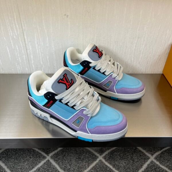 Correct version 💯 original single ruthless goods LV trainer 2024 runway couple new sneakers - Image 5