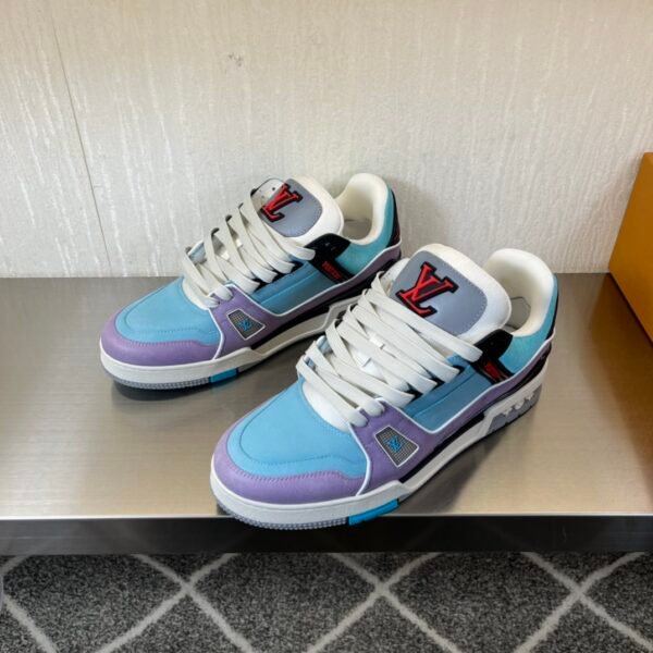 Correct version 💯 original single ruthless goods LV trainer 2024 runway couple new sneakers - Image 9