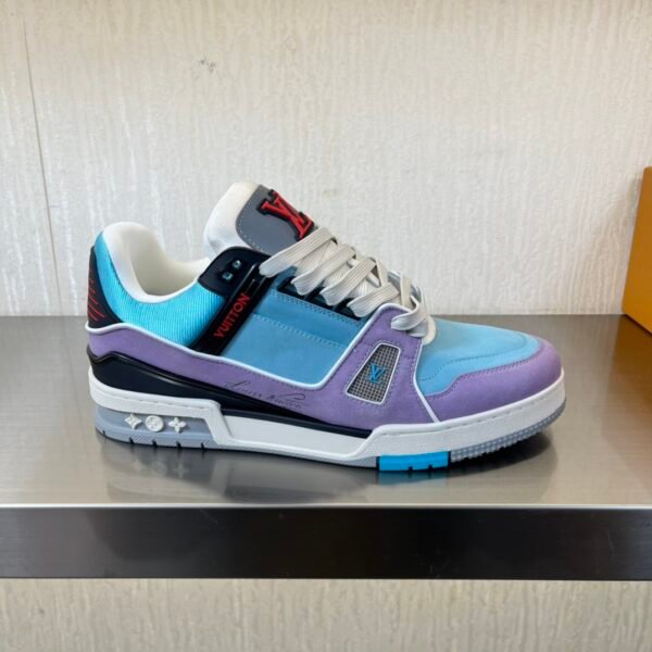 Correct version 💯 original single ruthless goods LV trainer 2024 runway couple new sneakers - Image 6