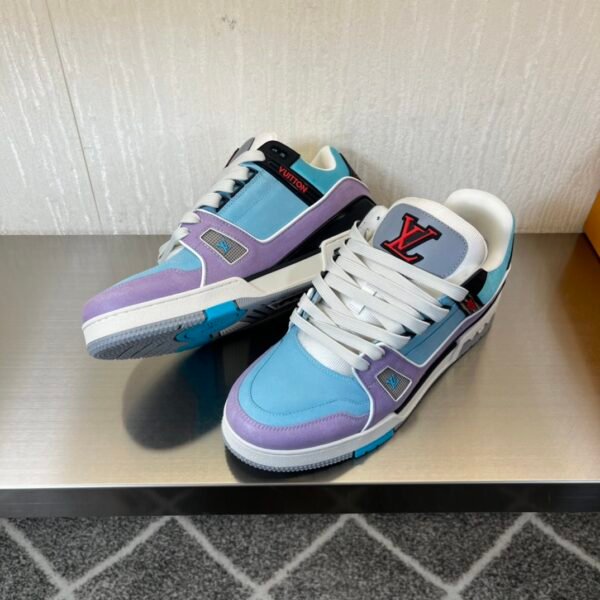 Correct version 💯 original single ruthless goods LV trainer 2024 runway couple new sneakers - Image 8