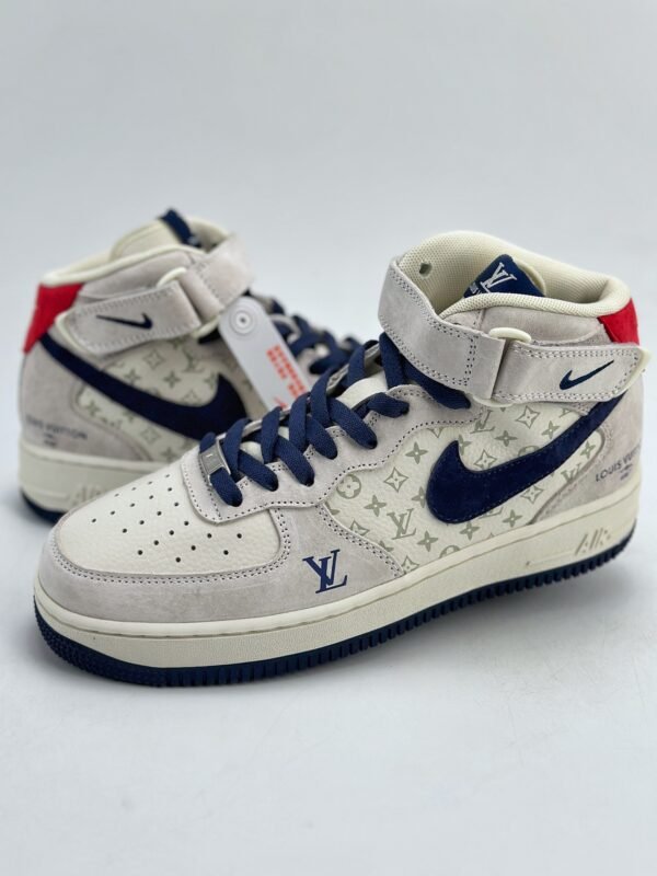 Nike Air Force 1 Mid 07 x Louis Vuitton Gray Blue Red