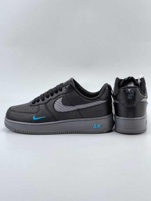 Nike Air Force 1 Low 07 Black Blue - Image 6