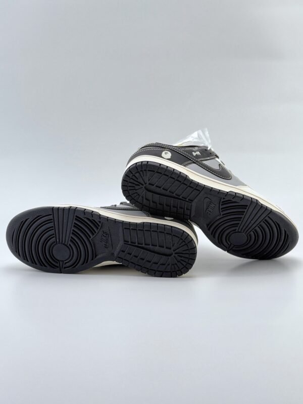 Nike SB Dunk Low x BAPE White Gray Black - Image 7
