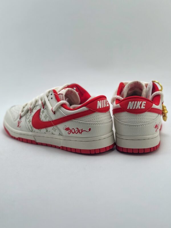 Nike SB Dunk Low x Louis Vuitton China Red Limited Edition Straps - Image 6