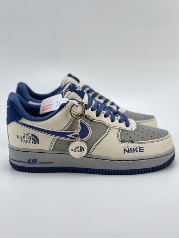 Air Force 1 Low 07 x The North Face Beige Grey Blue - Image 5