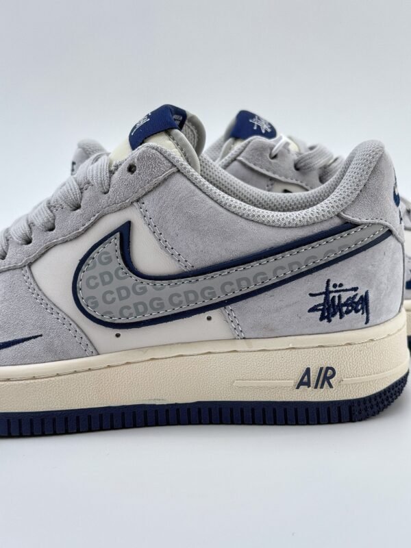 Nike Air Force 1 Low 07 x Stussy Beige Grey Blue - Image 10