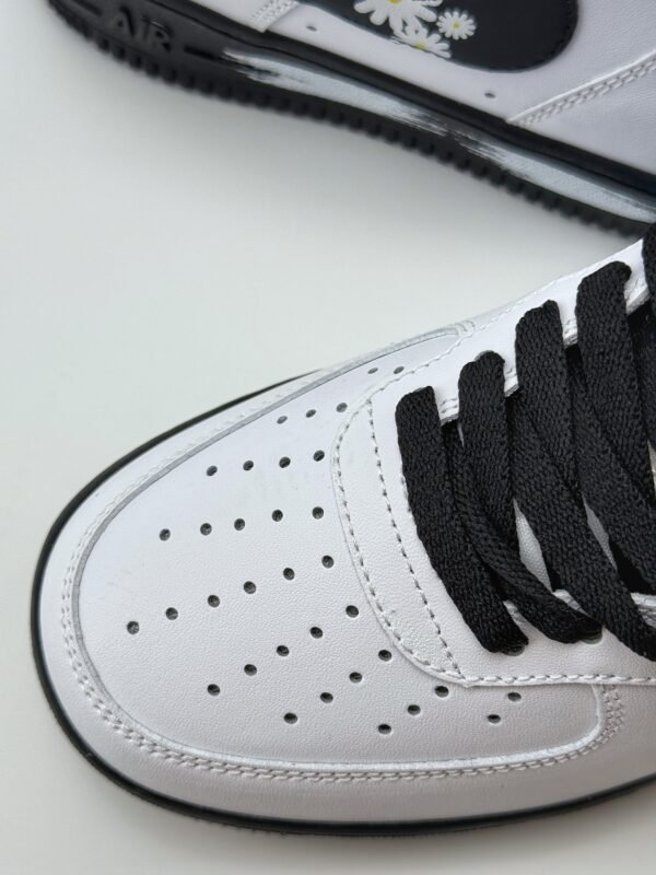 Nike Air Force 1 Low 07 Triple Labs Little Daisy White Black - Image 9
