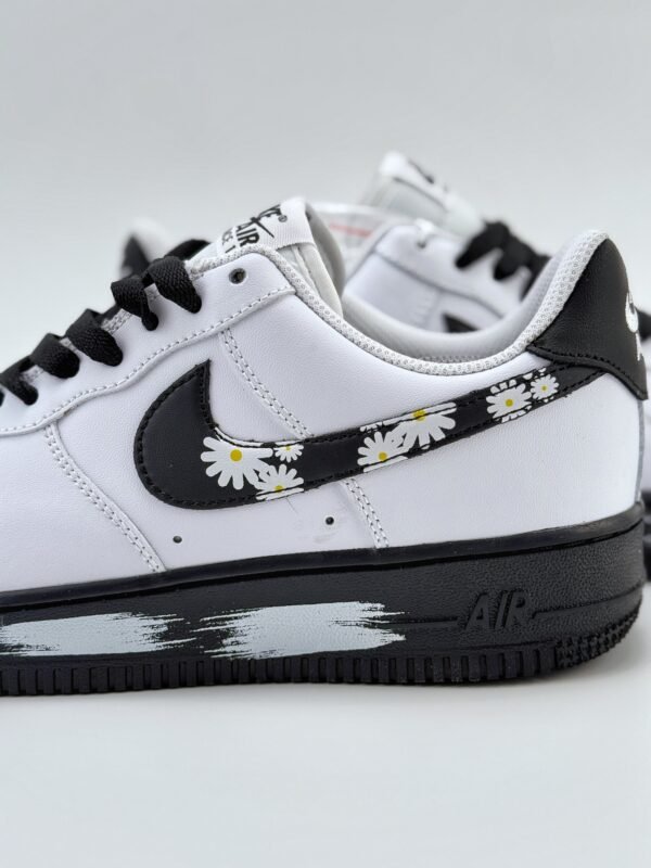 Nike Air Force 1 Low 07 Triple Labs Little Daisy White Black - Image 10