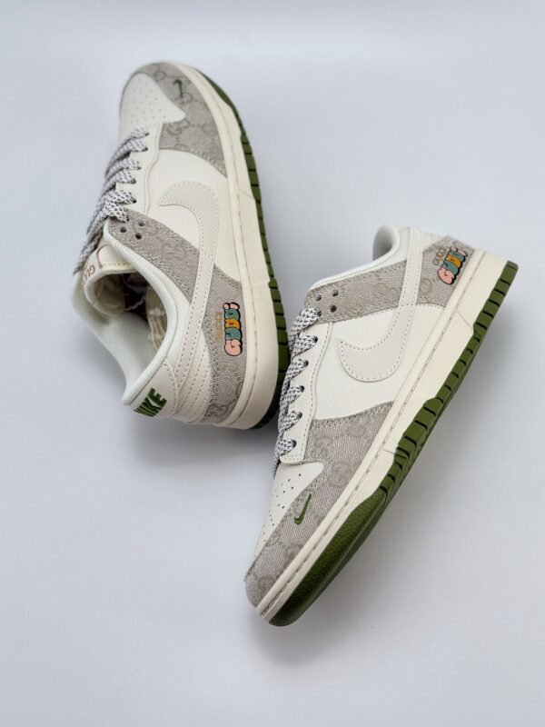 Nike SB Dunk Low x GUCCI Beige Green - Image 4