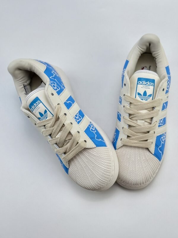 AD Originals Superstar XLG Shellheads Hello Kitty/White & Blue - Image 3