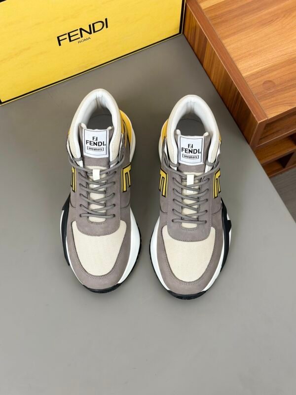 Fendi Men's Sneakers Yellow - Image 3