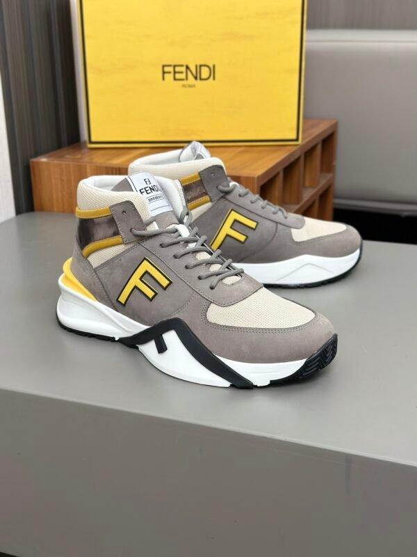 Fendi Men's Sneakers Yellow - Image 8