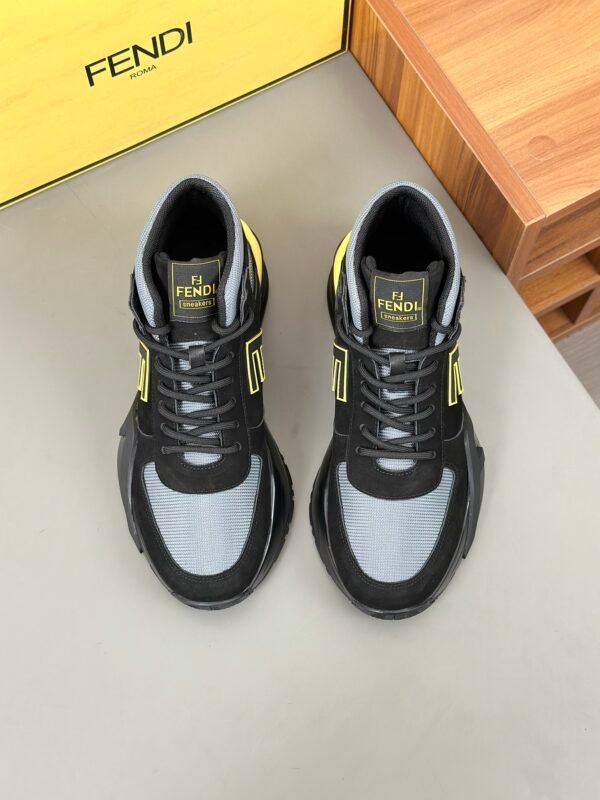 Fendi Men's Sneakers Yellow - Image 10