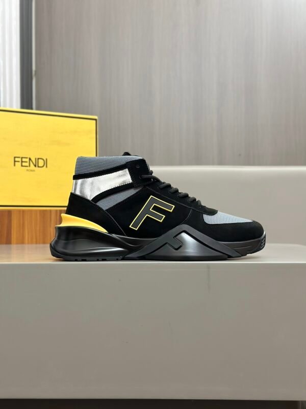 Fendi Men's Sneakers Yellow - Image 8