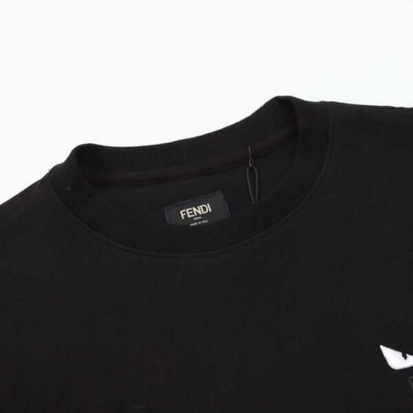 Fendi Little Monster Embroidered Eyes Crew Neck Sweatshirt - Image 4