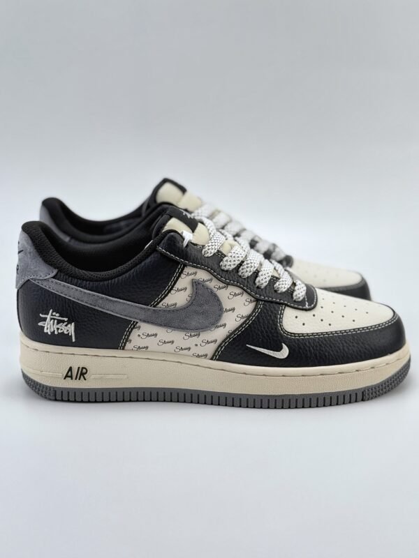 Nike Air Force 1 Low 07 x Stussy Black and White - Image 5