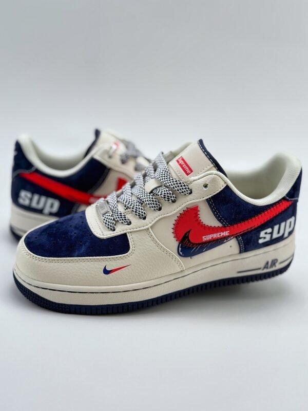 Nike Air Force 1 Low 07 x Supreme White Blue Red