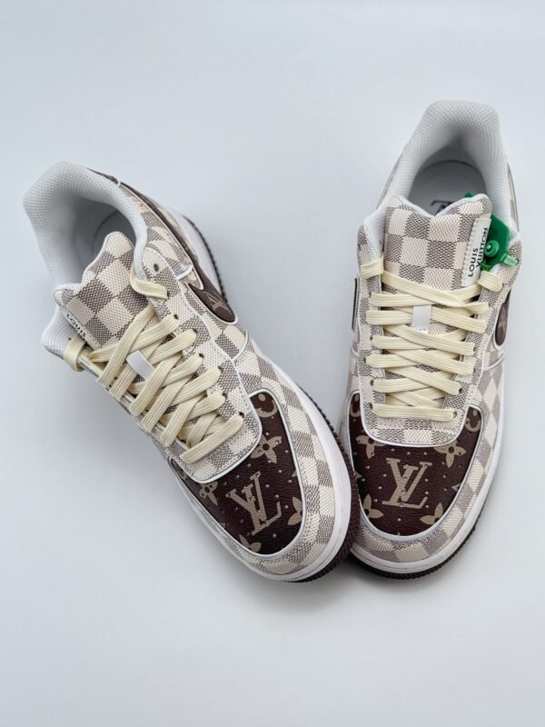 Nike Air Force 1 Low 07 x Louis Vuitton White Brown - Image 3