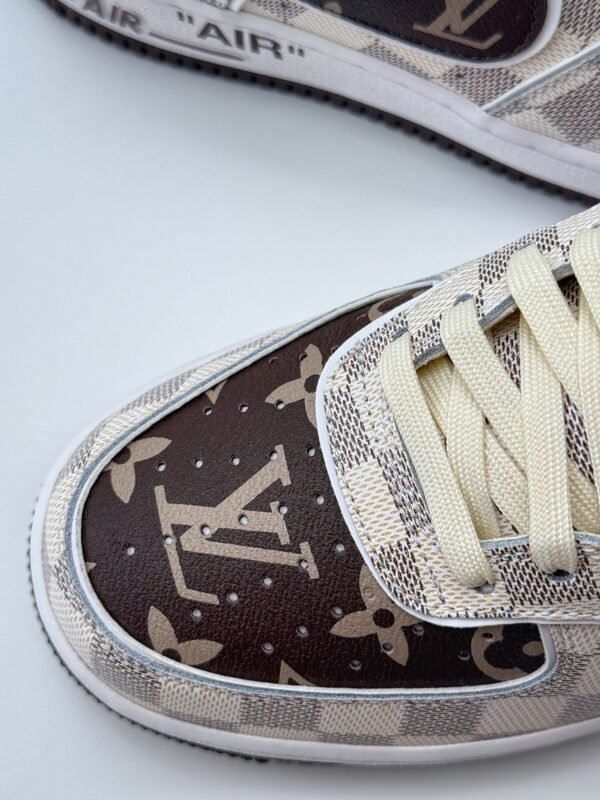 Nike Air Force 1 Low 07 x Louis Vuitton White Brown - Image 9