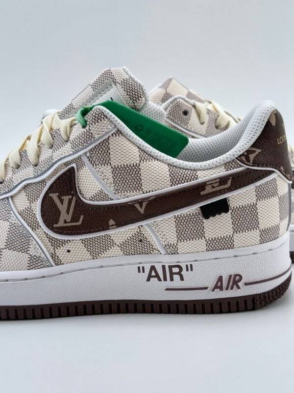 Nike Air Force 1 Low 07 x Louis Vuitton White Brown - Image 10