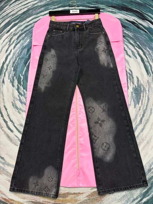 PRADA😍High-end quality assurance 👍Exclusive first 😘Tail light laser burnout denim pants (women's) - Image 8