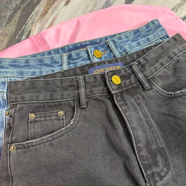 PRADA😍High-end quality assurance 👍Exclusive first 😘Tail light laser burnout denim pants (women's) - Image 6