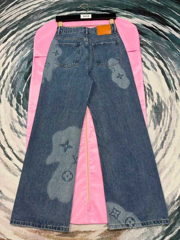 PRADA😍High-end quality assurance 👍Exclusive first 😘Tail light laser burnout denim pants (women's) - Image 6