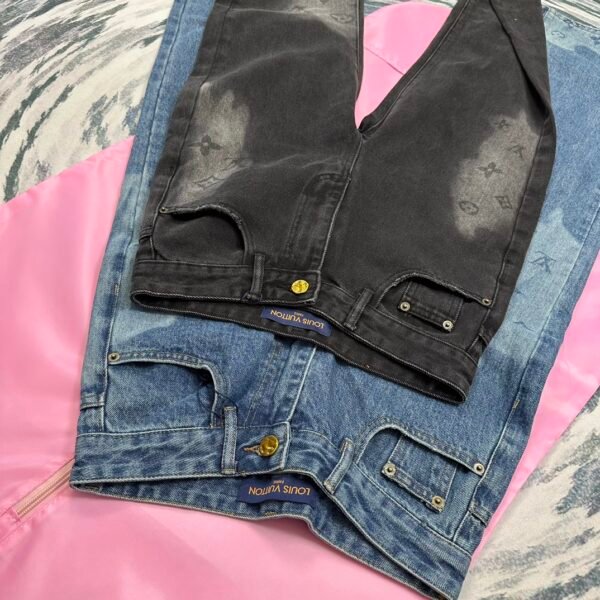 PRADA😍High-end quality assurance 👍Exclusive first 😘Tail light laser burnout denim pants (women's) - Image 10