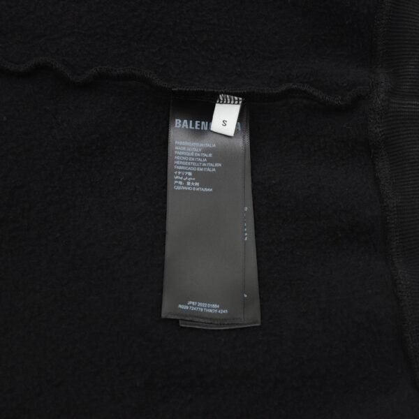 Balenciaga/Parisian family Crown diamond padded hooded sweatshirt - Image 2