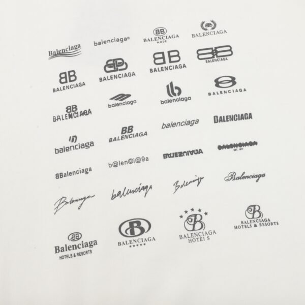 Balenciaga Classic all-over logo collection print crew neck sweater - Image 2