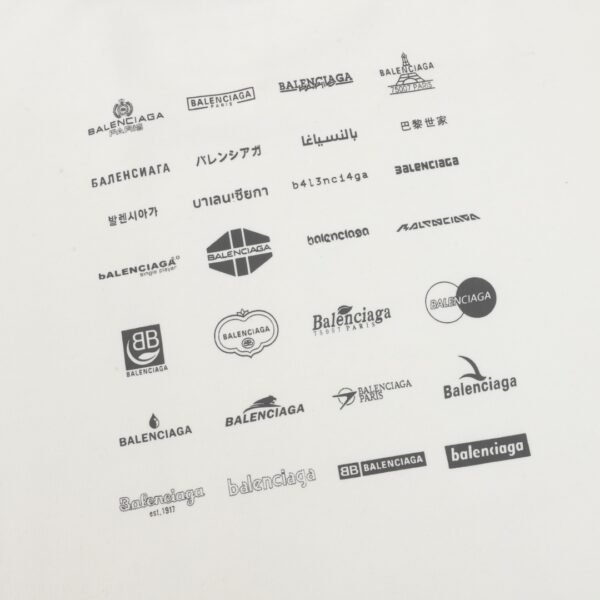 Balenciaga Classic all-over logo collection print crew neck sweater - Image 7