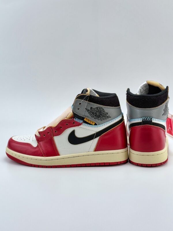 Air Jordan 1 Retro High x Union LA “Chicago Shadow” White Gray Red - Image 6
