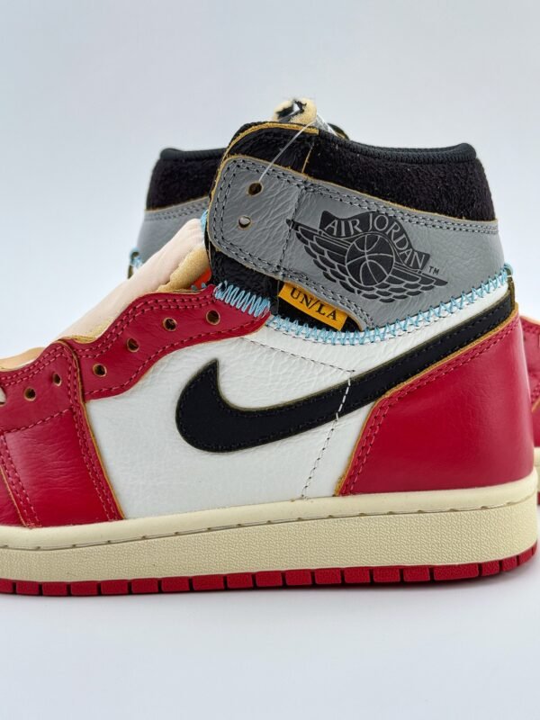 Air Jordan 1 Retro High x Union LA “Chicago Shadow” White Gray Red - Image 10