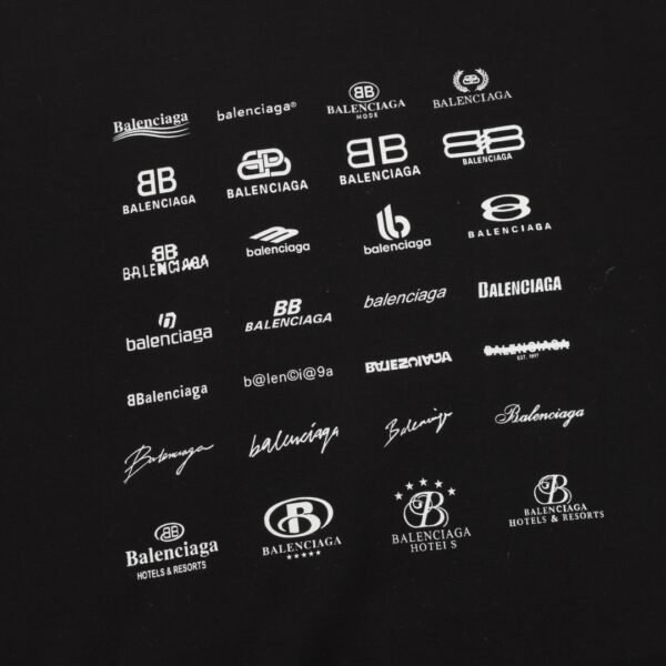 Balenciaga Classic all-over logo collection print crew neck sweater - Image 3