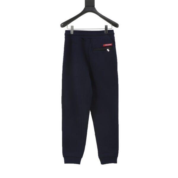 Prada Triangle label red trim padded pants - Image 7
