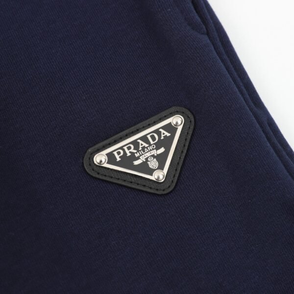Prada Triangle label red trim padded pants - Image 3