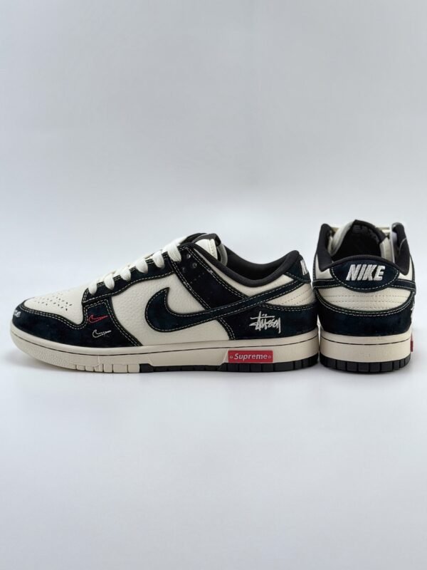 Nike SB Dunk Low x Supreme x Stussy Beige Black - Image 6