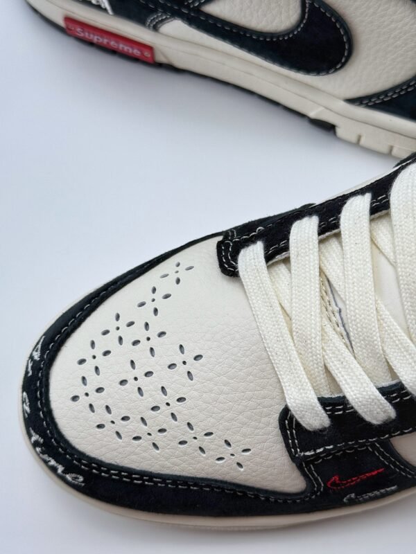Nike SB Dunk Low x Supreme x Stussy Beige Black - Image 9