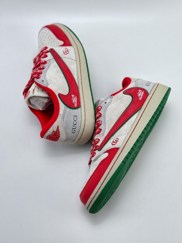 Travis Scott x Nike Air Jordan 1 Low x GUCCI Air Jordan 1 Low Reverse Gray - Image 4