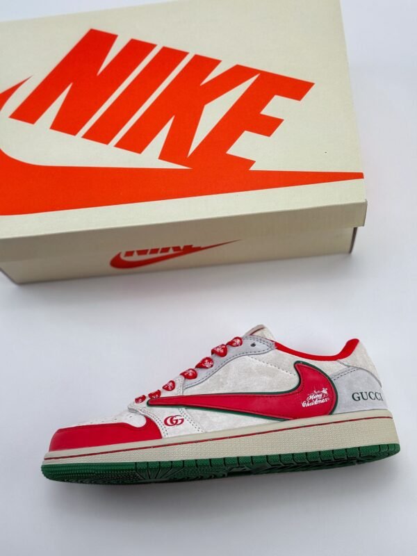 Travis Scott x Nike Air Jordan 1 Low x GUCCI Air Jordan 1 Low Reverse Gray - Image 8