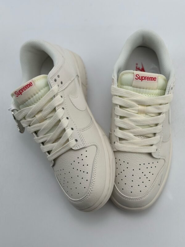 NIKE SB Dunk Low x Supreme Milk White - Image 3