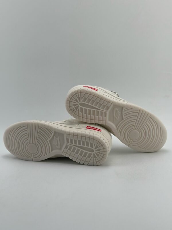 NIKE SB Dunk Low x Supreme Milk White - Image 7
