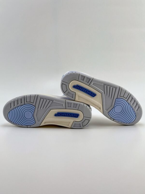 Air Jordan 3 retro retro white and blue Trendy Retro Basketball Shoes - Image 7