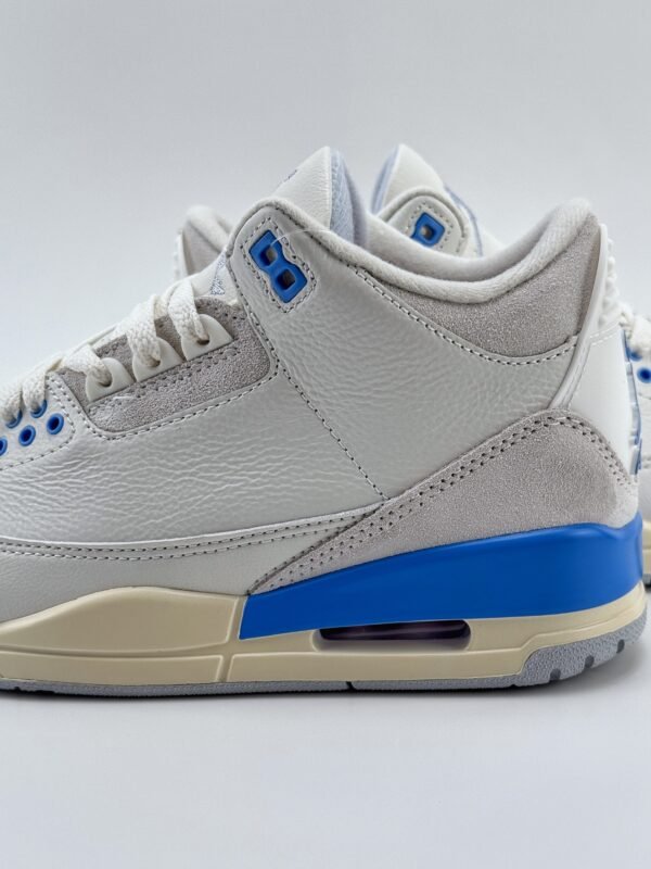 Air Jordan 3 retro retro white and blue Trendy Retro Basketball Shoes - Image 10
