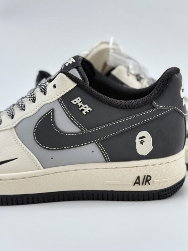 Nike Air Force 1 Low 07 x BAPE Beige Grey Black - Image 10