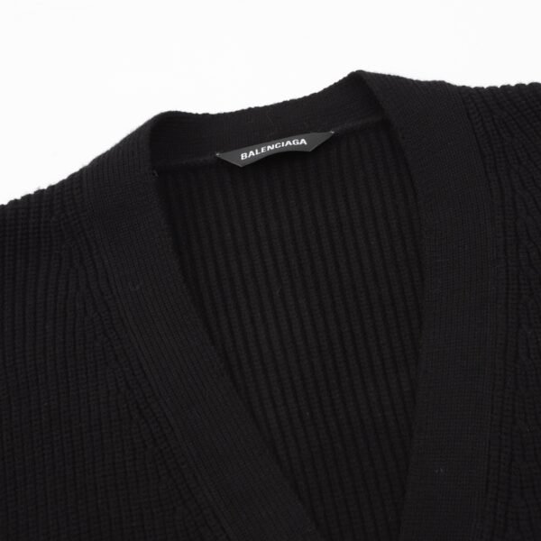 Balenciaga 24FW Cufflinks Knit Cardigan Sweater - Image 9