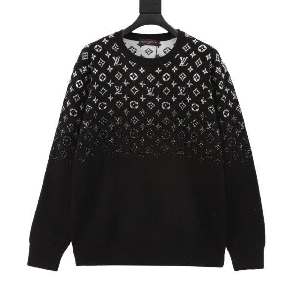 Louis Vuitton LV 24FW starry sky gradient all-over print sweater.