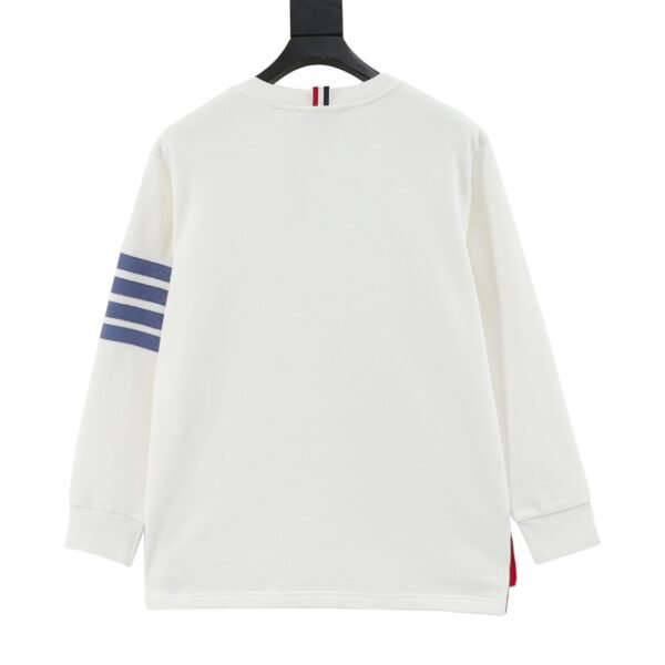 Tom Browne new four-bar color weave crew neck sweater - Image 9