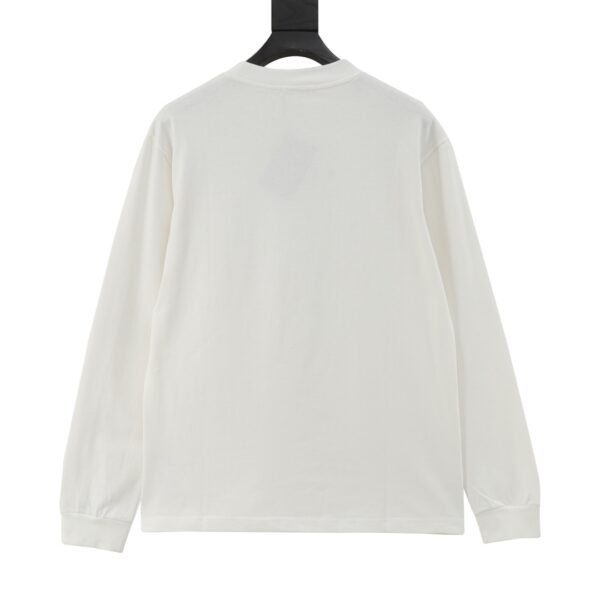 Prada chest dark patterned toothbrush embroidered logo long sleeve T-shirt - Image 9